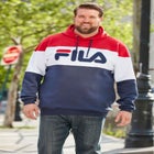 FILA® Fleece Colorblock Hoodie image number null