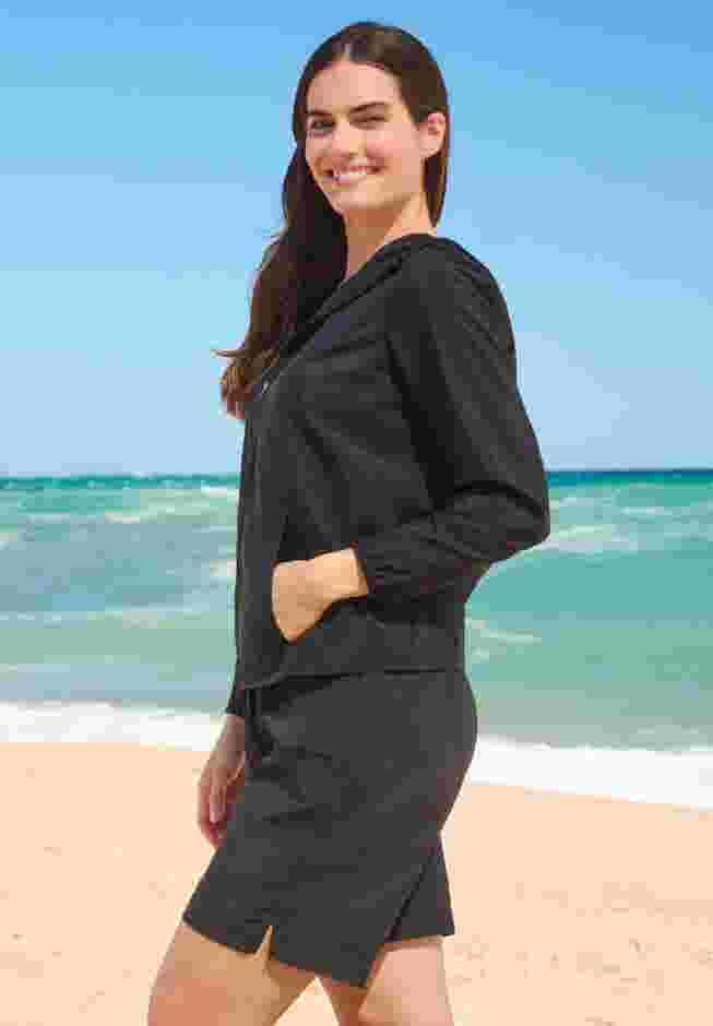 Hooded Taslon Cover Up image number 2