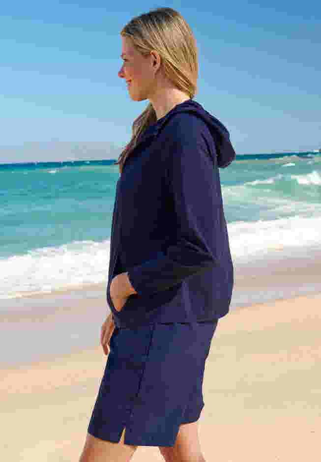 Hooded Taslon Cover Up image number 2