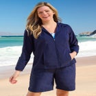 Hooded Taslon Cover Up image number null