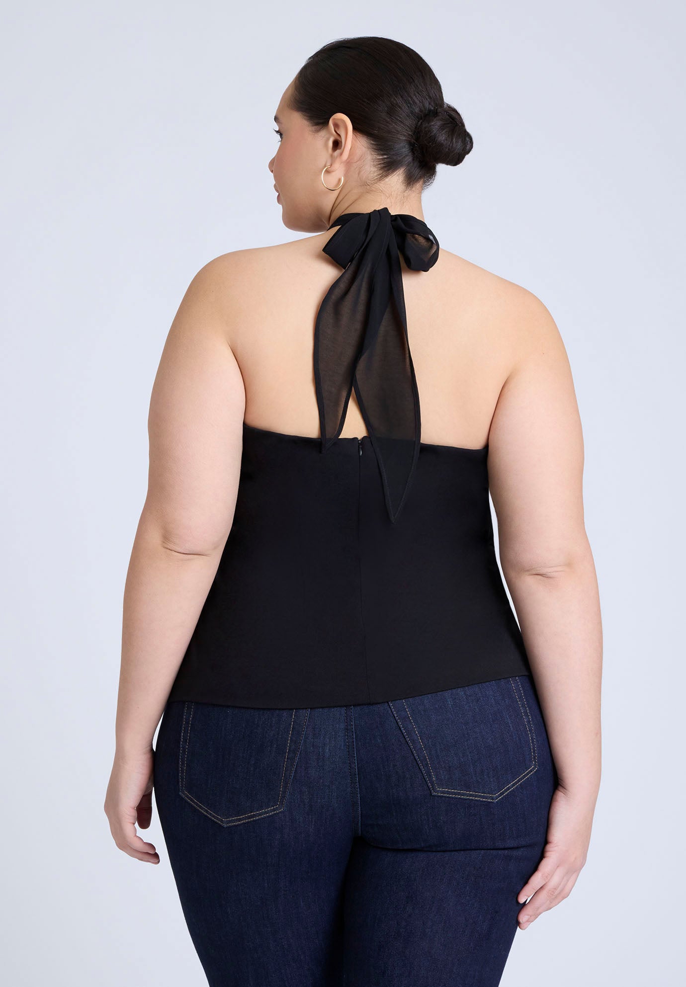  Chiffon Wrap Halter Top  image number 1