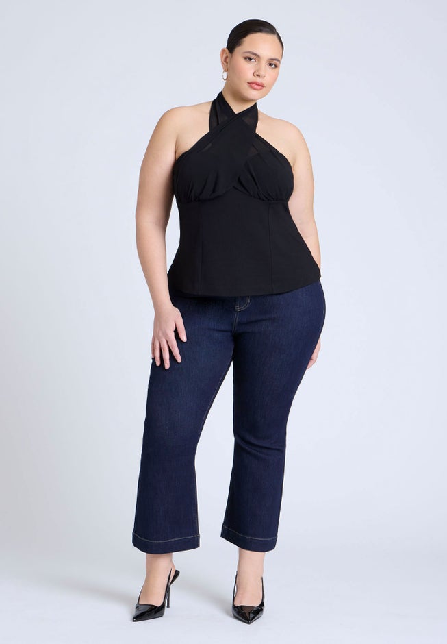  Chiffon Wrap Halter Top  image number 2