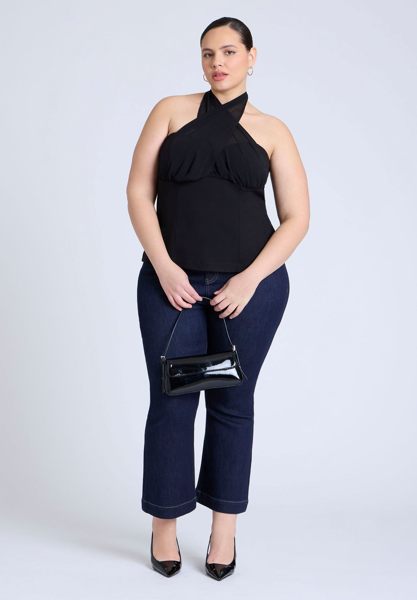  Chiffon Wrap Halter Top  image number 3