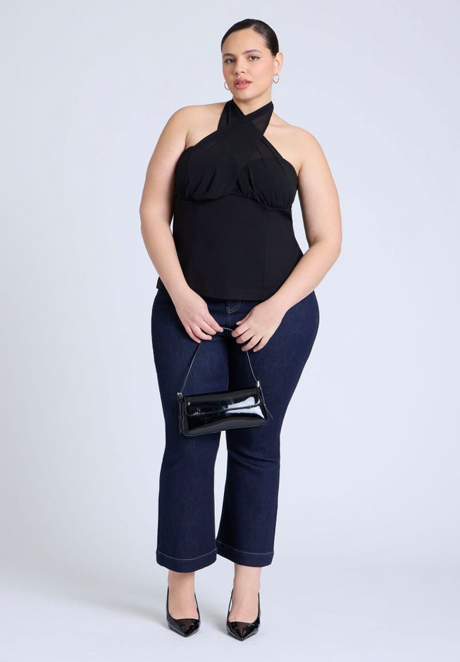  Chiffon Wrap Halter Top  image number 3