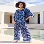 Plus Size Printed Wide Leg Pant image number 3