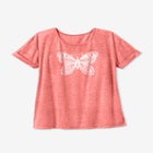 Marled Cuffed-Sleeve Tee image number null