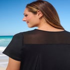 Mesh Yoke Swim Tee image number 3