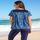 Mesh Yoke Swim Tee image number 1