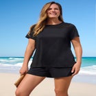 Mesh Yoke Swim Tee image number 0