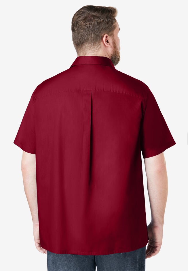 Solid Wrinkle-Resistant Short Sleeve Button Down image number 1