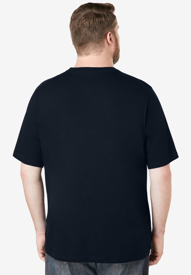 Shrink-Less™ Lightweight Pocket Crewneck T-Shirt image number 1