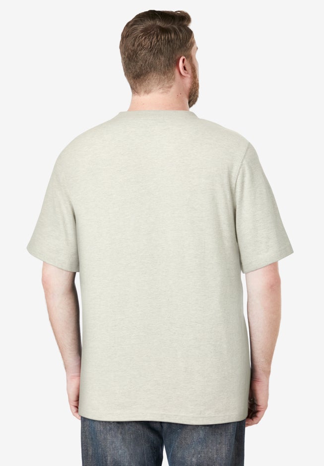 Shrink-Less&trade; Lightweight Pocket Crewneck T-Shirt image number 1