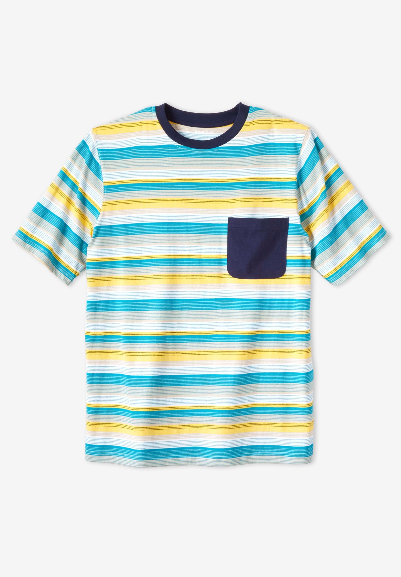 Shrink-Less™ Lightweight Pocket Crewneck T-Shirt image number 0