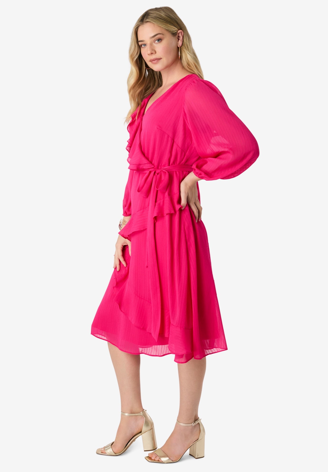 Chiffon Wrap Dress image number 1