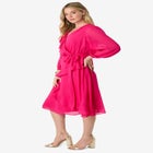 Chiffon Wrap Dress image number null
