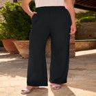 Plus Size Pull-On Wide Leg Soft Knit Pant image number 0
