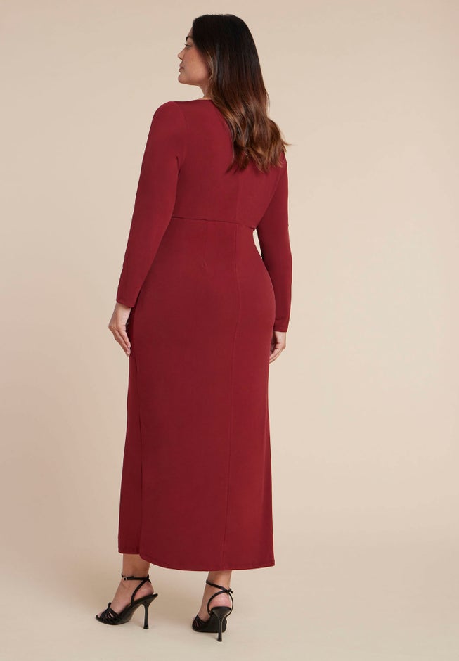 Twist Detail Knit Maxi Dress image number 1