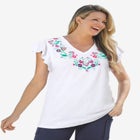 Embroidered V-Neck Tunic image number 0