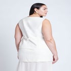 Split Hem Suiting Vest image number null