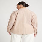 Preppy Striped Button Down image number null