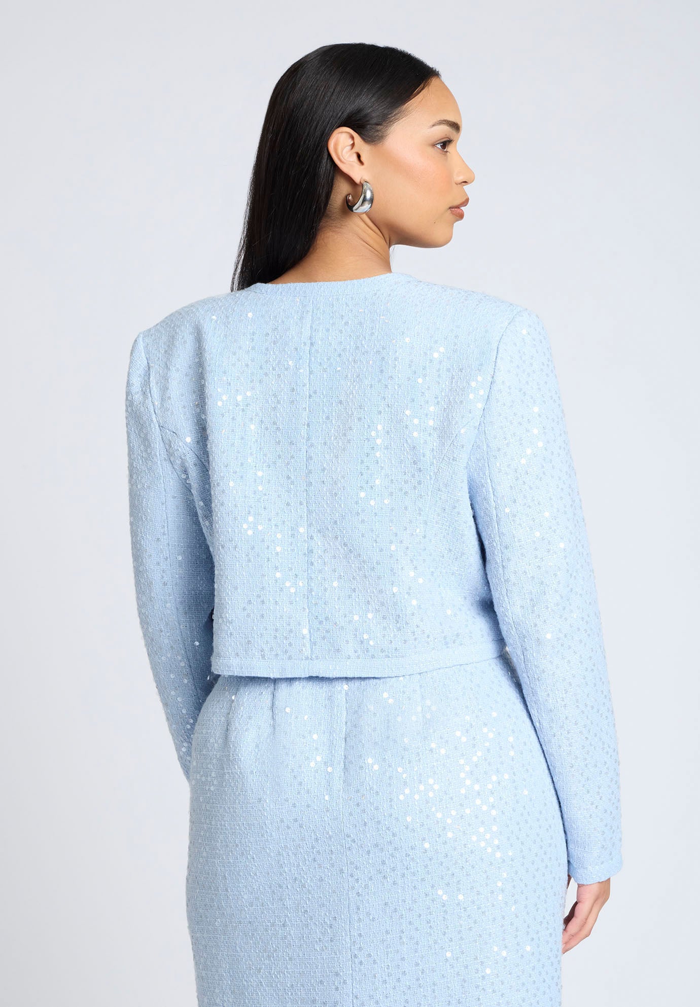 Sequin Tweed Jacket image number 1