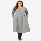 Thermal Knit A-Line Dress image number null