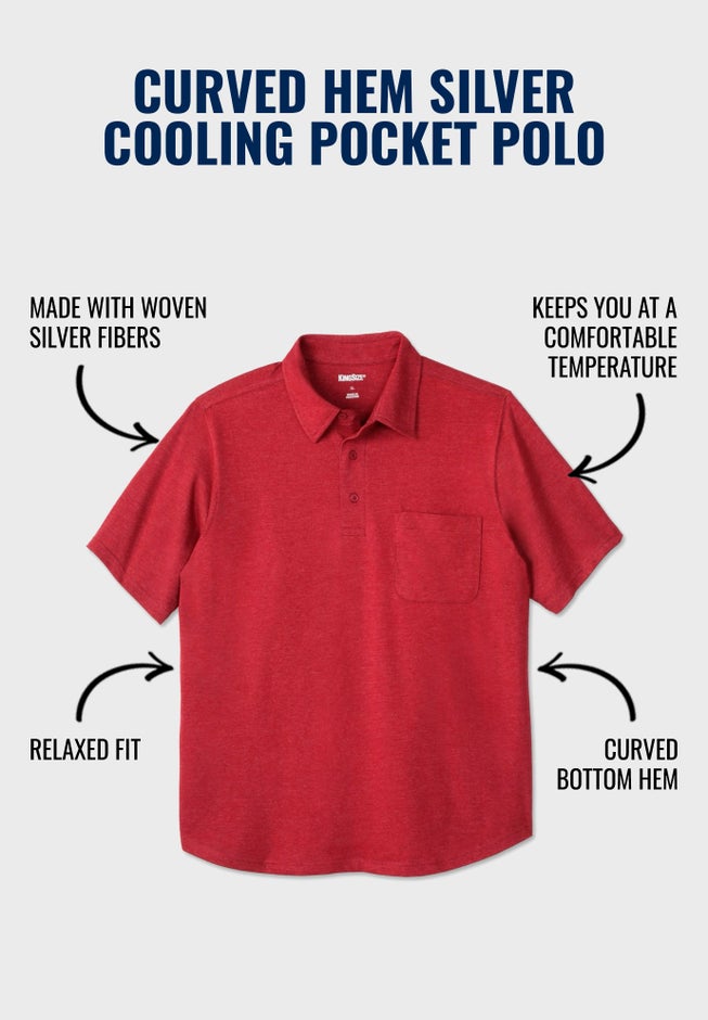 SILVER Cooling Pocket Polo image number 4