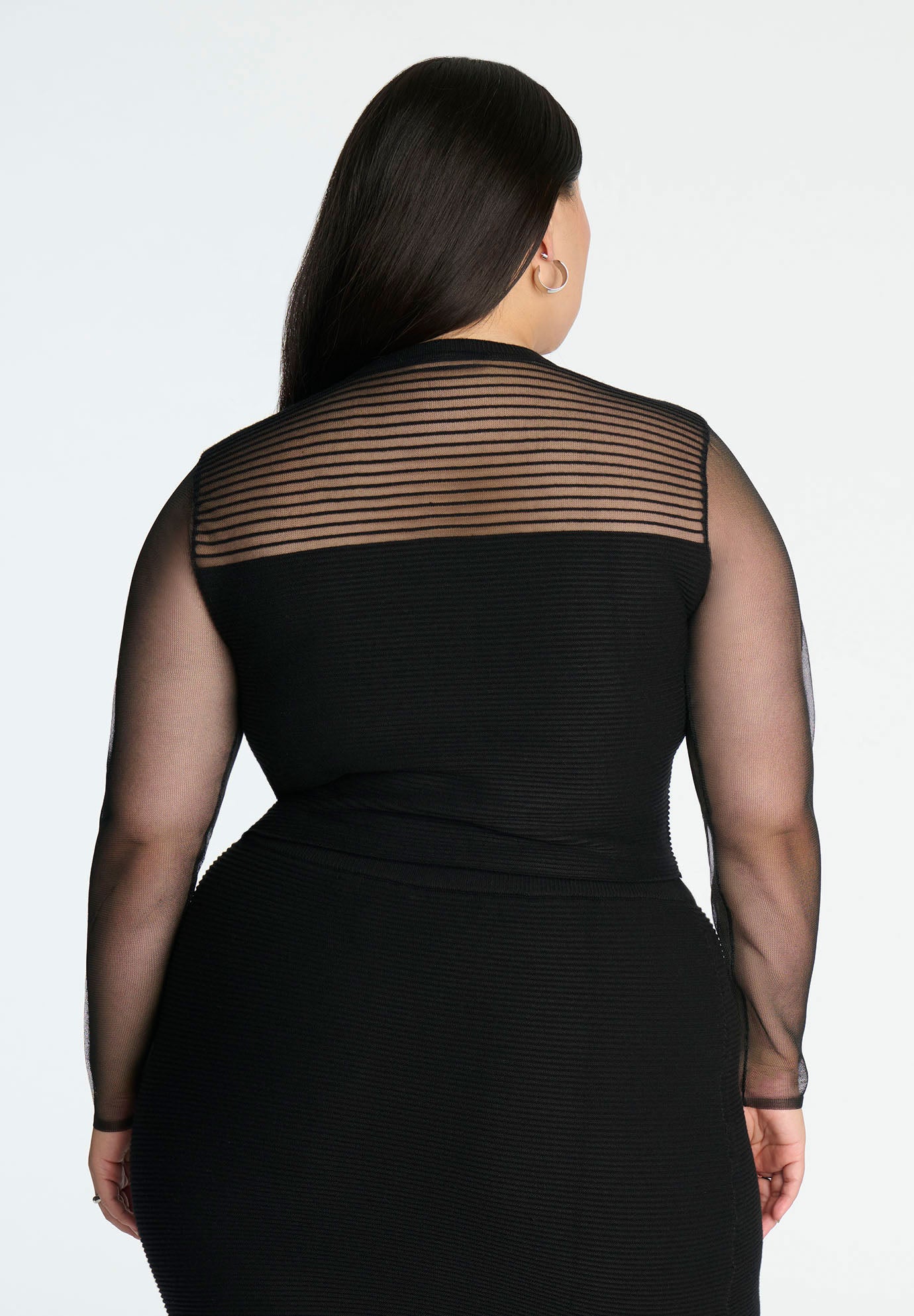 Horizontal Ribbed Sweater image number 1