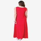 Plus Size Stretch Knit Sleeveless A-line Maxi Dress image number null