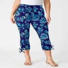 Side Tie Ruched Capri image number null