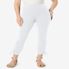 Side Tie Ruched Capri image number null
