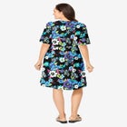 Button-Front Short Essential Dress image number 1