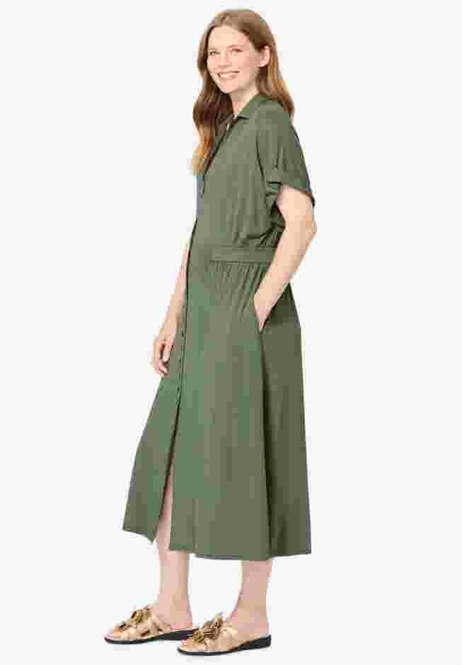 Snap-Front Dress image number 2