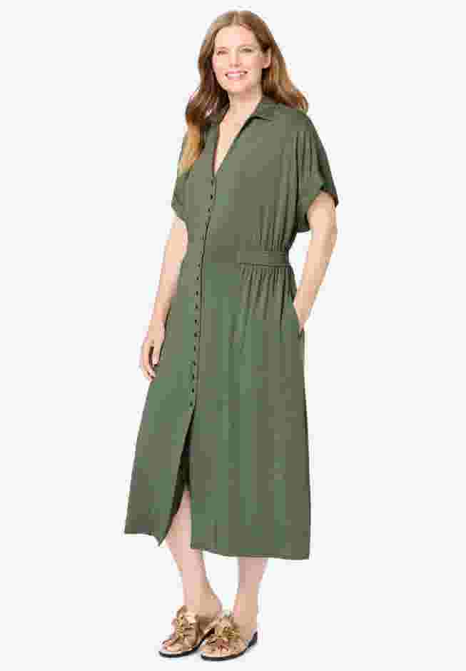Snap-Front Dress image number 0