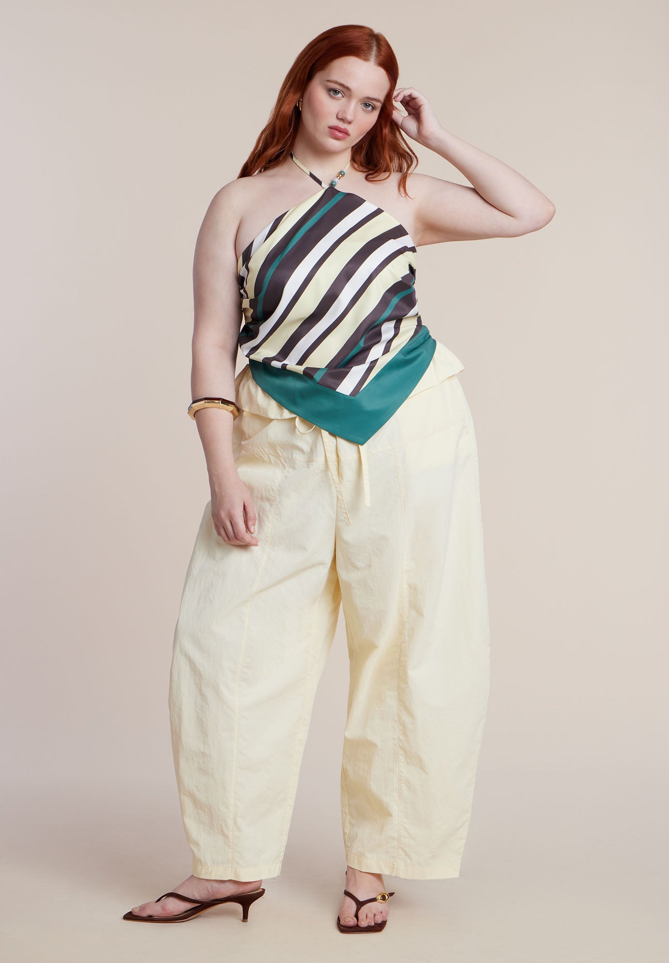 Foldover Tie Waist Pant image number 2