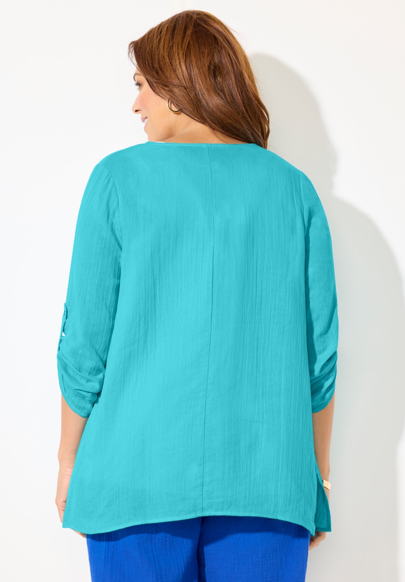 AnyWear Pucker Cotton Cardigan image number 1