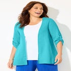 AnyWear Pucker Cotton Cardigan image number null