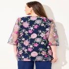 Embroidered Tank and Kimono 2-Piece Set image number 1