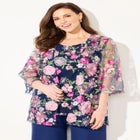 Embroidered Tank and Kimono 2-Piece Set image number 0