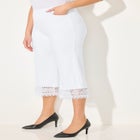 Ponte Knit Lace Capri image number null