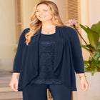 Lace Embellished Duet Top image number 0