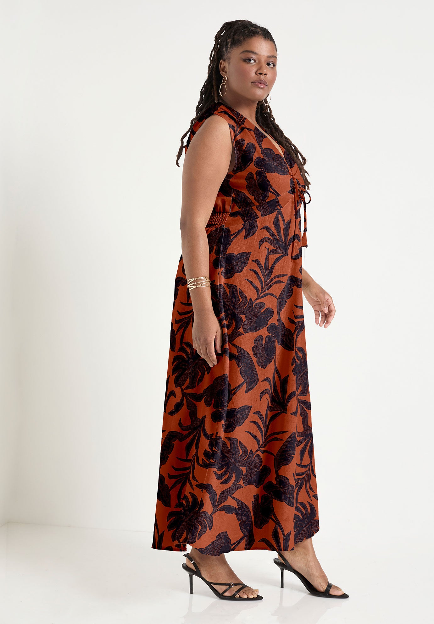 Empire Waist Midi Dress image number 2