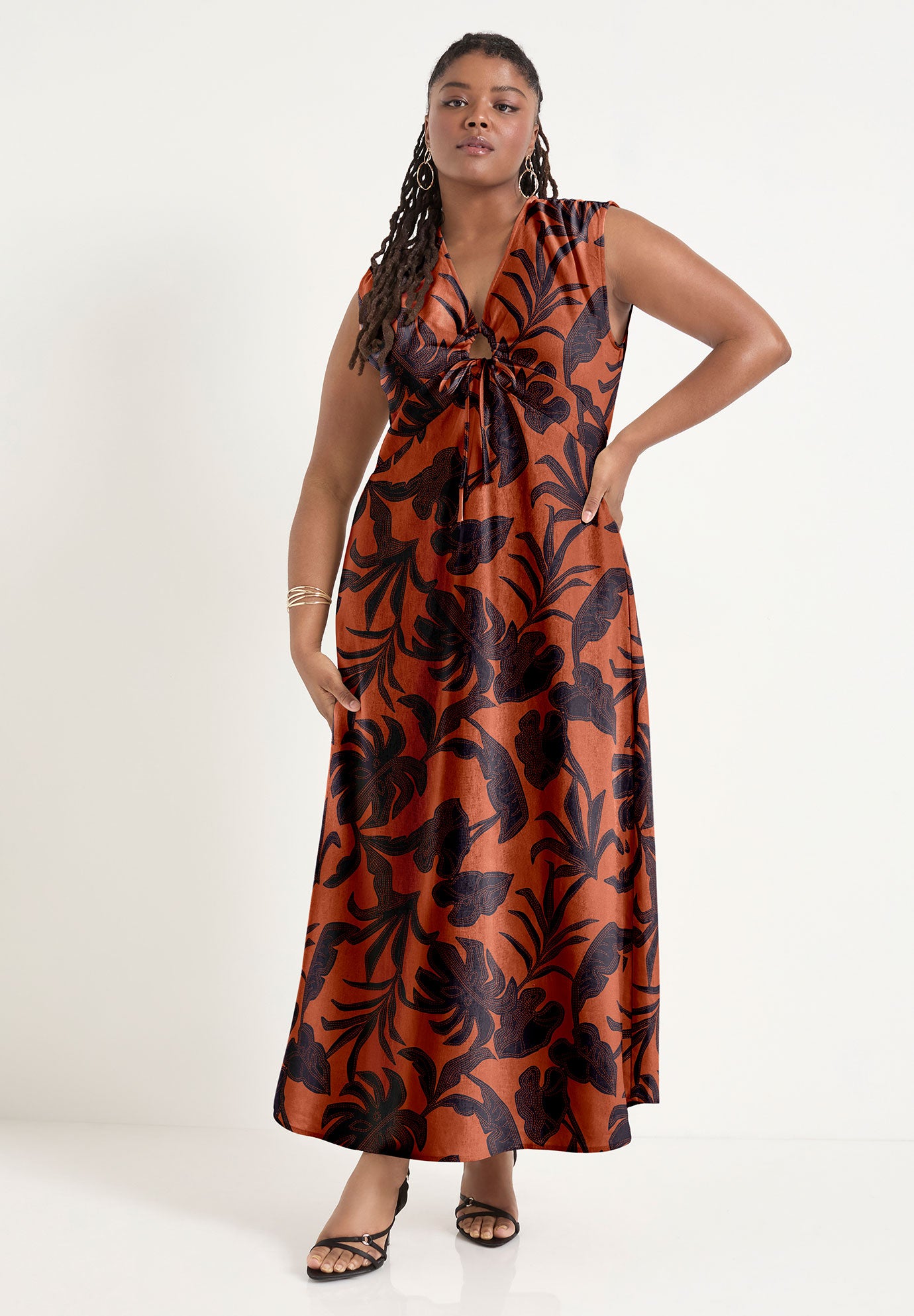 Empire Waist Midi Dress image number 0