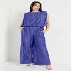 Plisse Dolman-Sleeve Cropped Top image number null