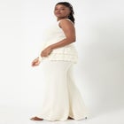 Ruffled-Hem Peplum Tank Top image number null