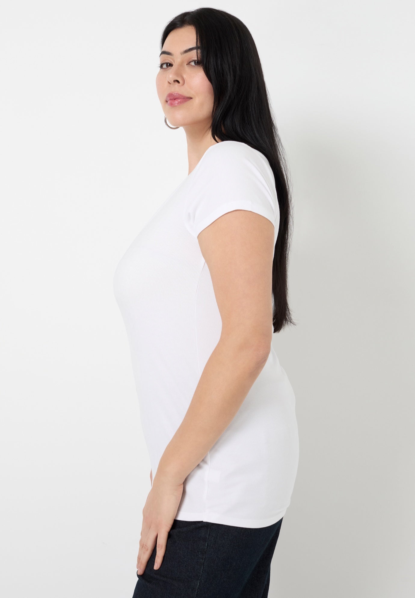 Ribbed Henley Top image number 2