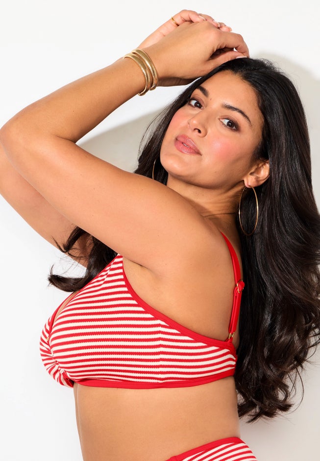 Metallic Lurex U-Wire Bikini Top image number 2