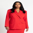 Asym Closure Stretch Blazer image number null