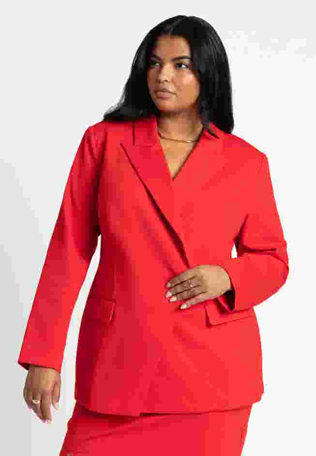 Asym Closure Stretch Blazer image number 2