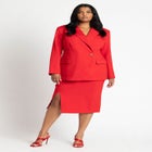 Asym Closure Stretch Blazer image number null